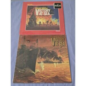 Vintage Vinyl LP Lot: Victory at Sea Vol 1 & 2 - Richard Rodgers/Robert Russell